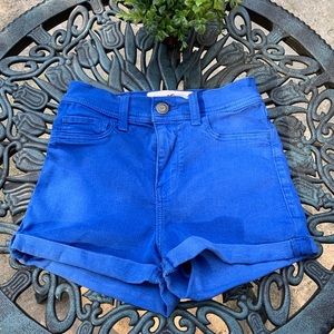 Hollister High Rise Blue Denim Shorts